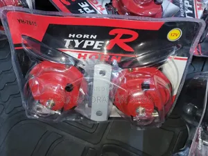 Brand New 12v Red Horn With Peugeot Sound for All Cars
