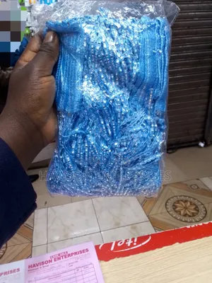 Best Blue Kinyozi/Salon Curtain