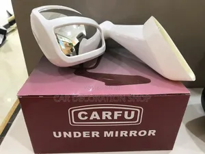 Universal Hub Front White Fender Wide Angle Mirror