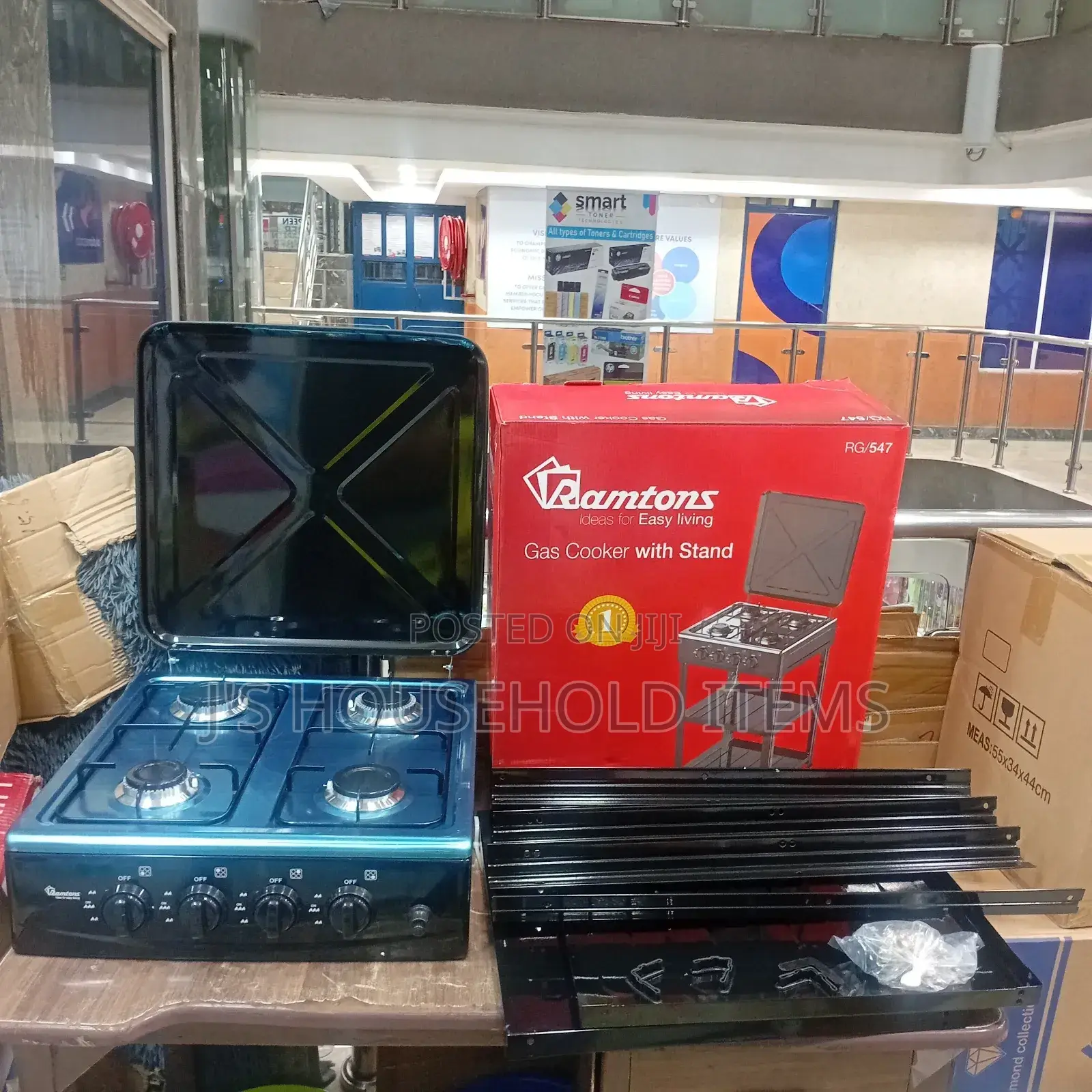 Ramtons 4 Gas Burner With Stands