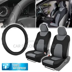 Grey Black Automotive Universa Fullset Washable Seat Covers