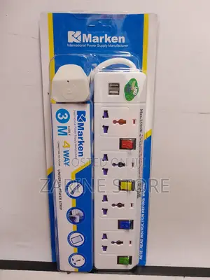 Child Safety Shutter 4 Ways Power Extension 2500w