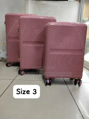 3 in 1 Unbreakable Double Zip Rubber Suitcase, Size 3