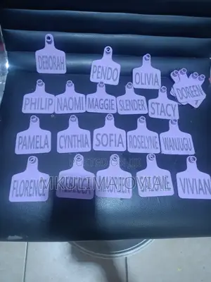 Customized Pink Ear Tags