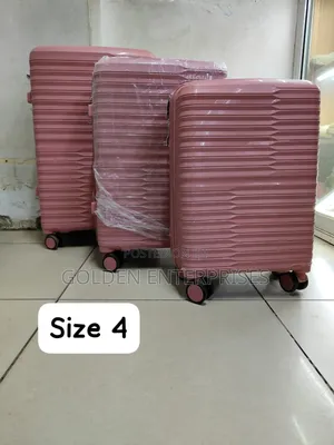 3 in 1 Unbreakable Double Zip Rubber Suitcase, Size4