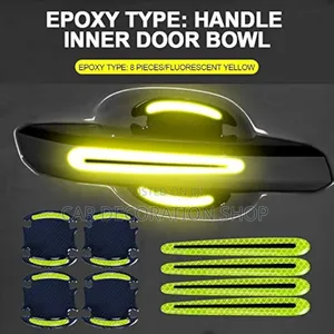Luminous Green 8pc Door Handle Bowl Antiscratch Stickers