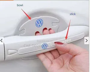 8pc Clear Volkswagen Door Antiscratch Door/Bowl Stickers