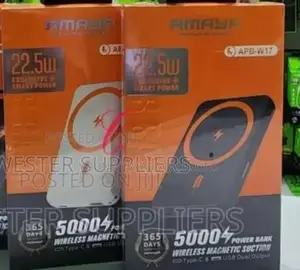 Amaya 5,000mah Wireless Magnetic Suction Power Banks