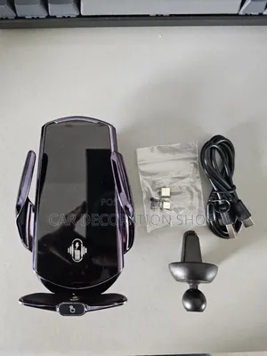 Automatic Clamping Start Wireless Charger With Phone Holder