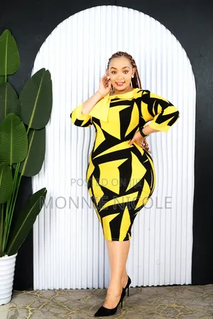 Black Gold Dress - Modern Design