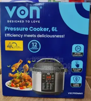 Von Electric Pressure Cooker 6 Litres