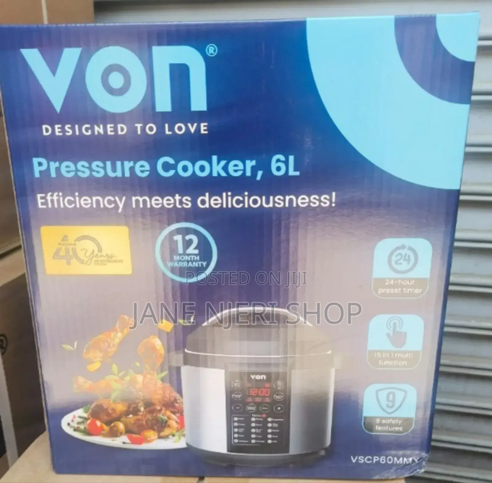 6 Litres Von Pressure Cooker