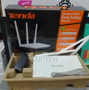 Tenda N300 Wi-Fi Router With High Power 5dbi Antennas (F3)