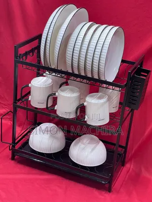3 Layer Black Dish Rack