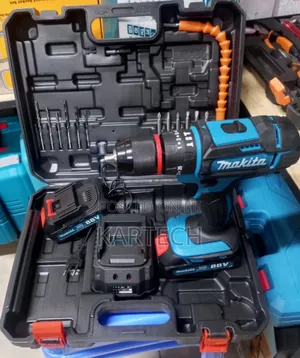 Makita 88v Cordless Drill Set With Accessories 2 Batteries