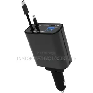 Green Lion Retractable 120W Car Charger