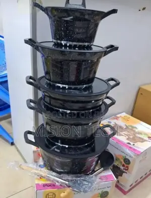 Bosch 10 PCS Granite Coated, Non-Stick Cookware Set Pots
