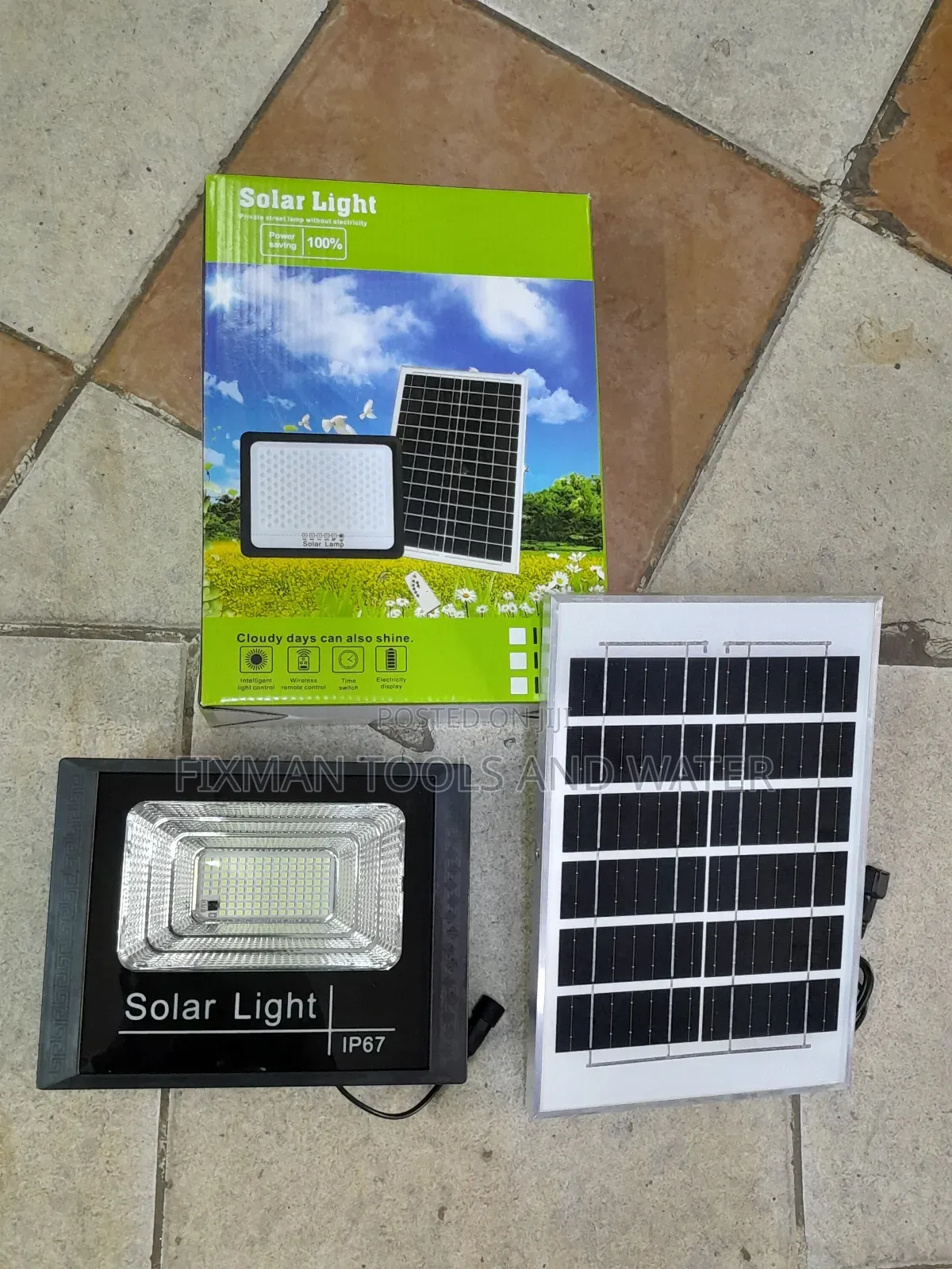 LED Solar Light 100W and Remote