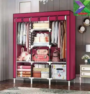 HOMMY Very Strong 3 Columns Portable Wooden Wardrobe° 