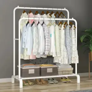 Double Pole Shoe Rack With Shoe Rack