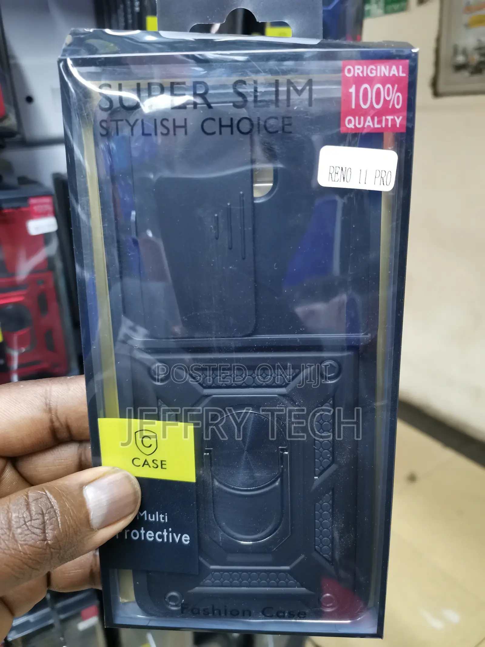 iPhone 11 Pro Camshield Hard Case With Ring Stand-Black