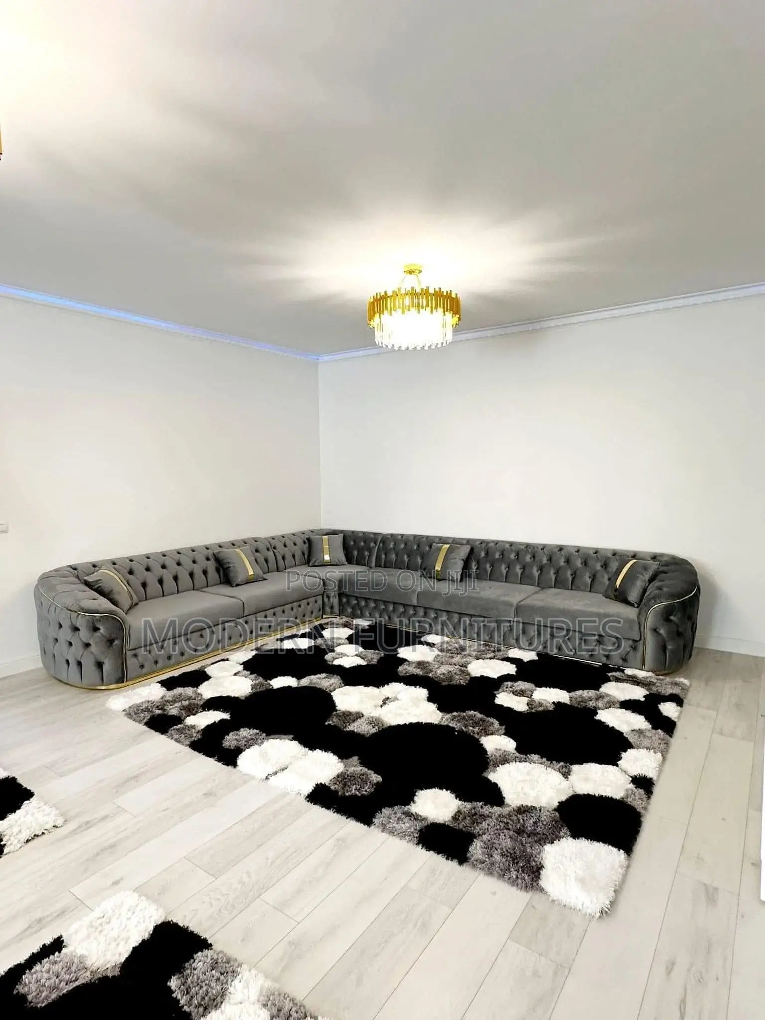 Extra-Large Chesterfield L Sofa