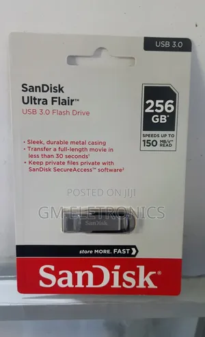 256gb Ultra Flair Usb 3.0 Sleek Metal Case Drive.