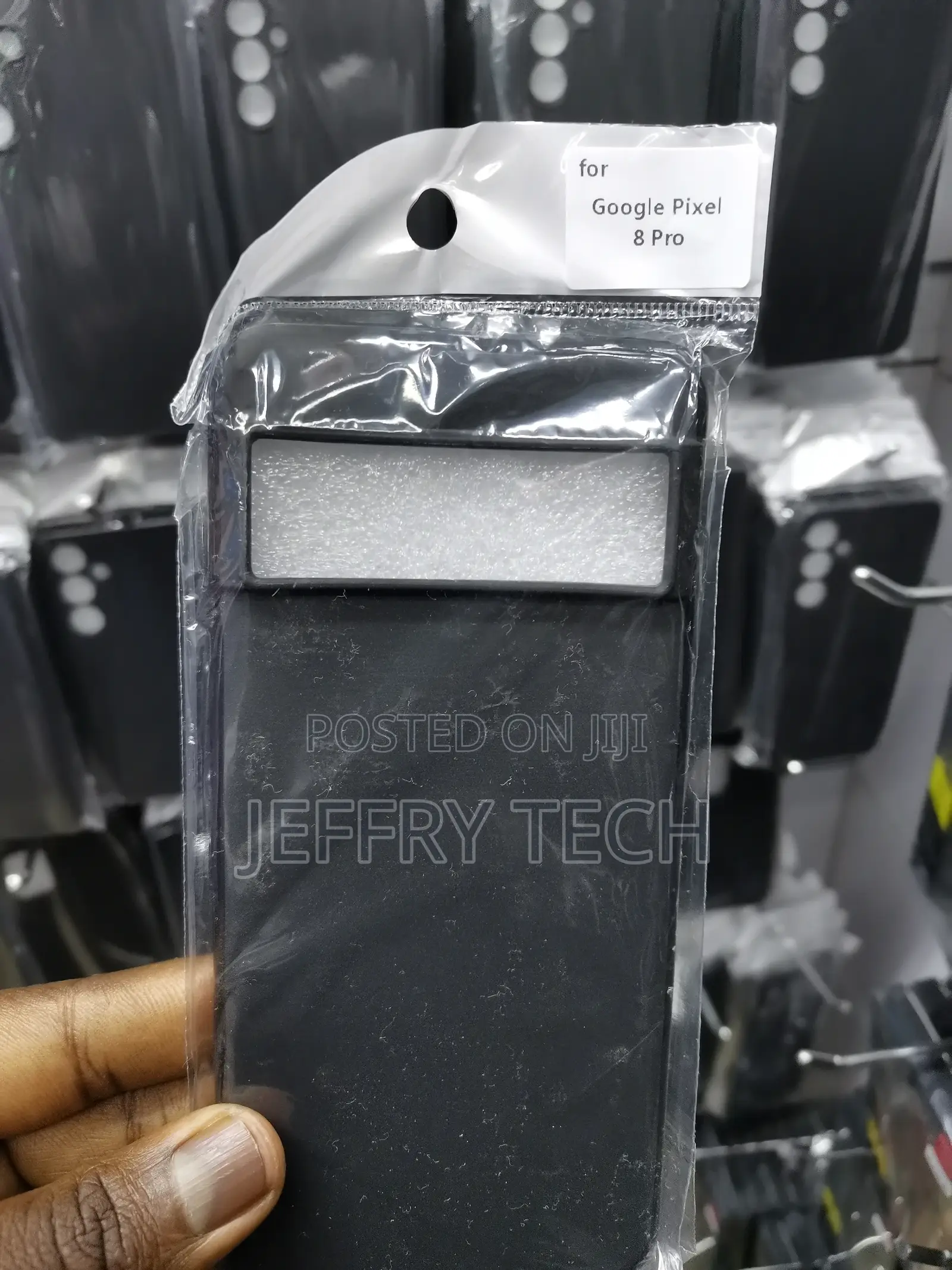 Soft Silicone Google Pixel 8 Pro Schockproof Case-Black