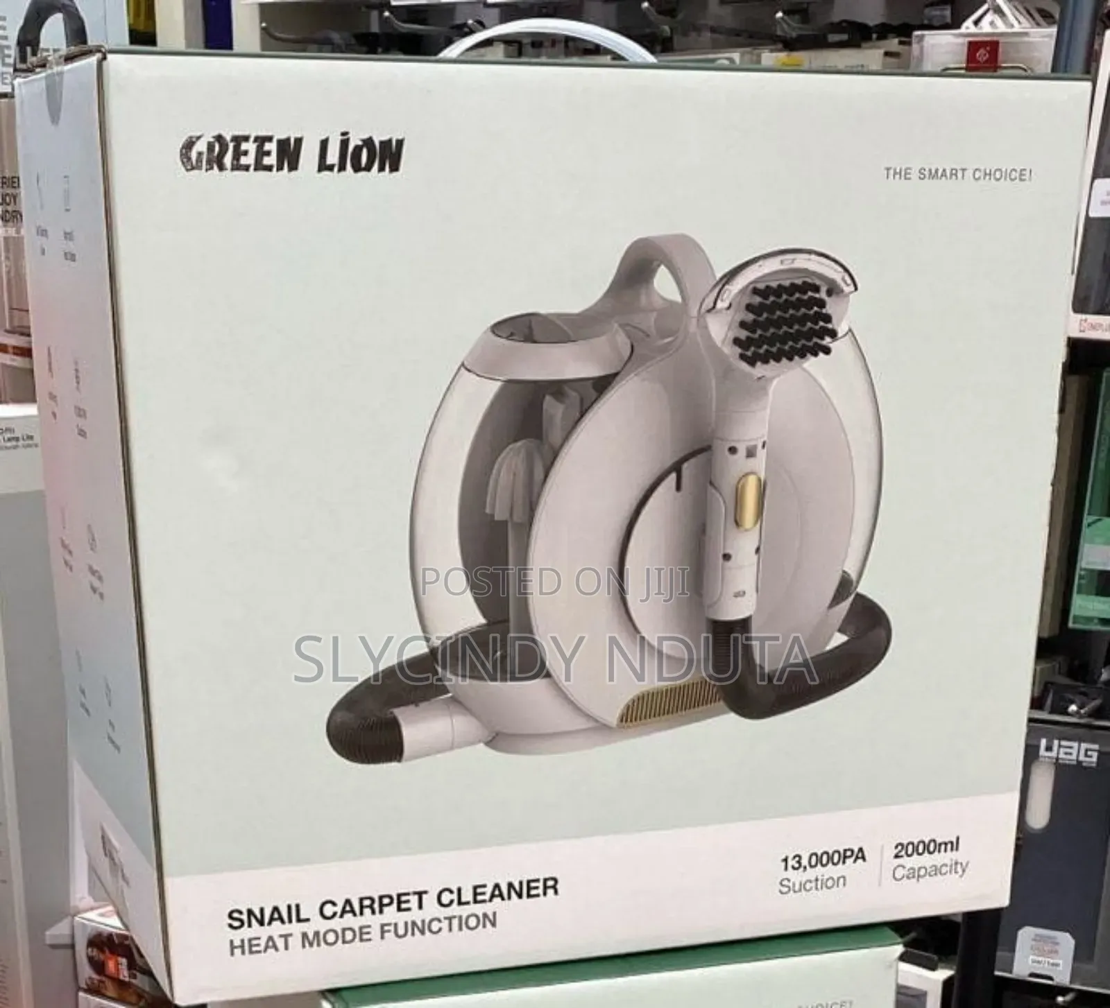 Green Lion Snail Carpet Cleaner Heat Mode Function