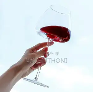 Custom Hand Blown Crystal Stemmed Wine Glass