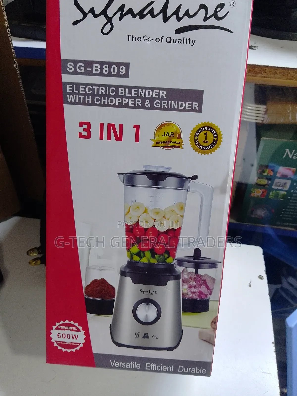 Signature 3in1 Powerful Blender With Grinder