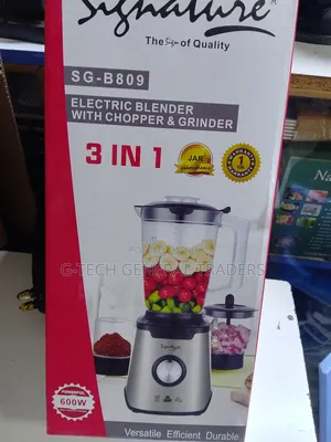Signature 3in1 Blender,Chopper and Grinder Electric Blender