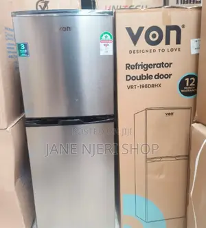 Brand New Double Door Von Refrigerator 195l 