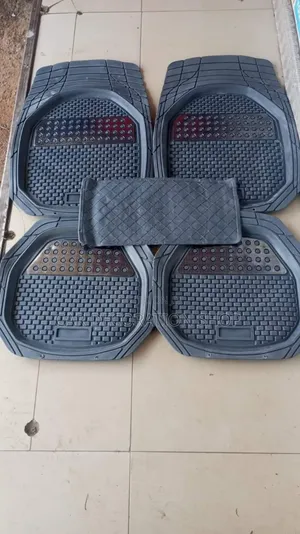 Grey 5pc Car Floor Mud Carpet Rubber Mats