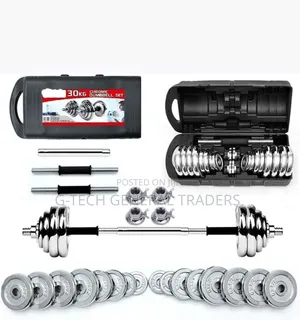 Generic 30kg Chrome Dumbbells Set