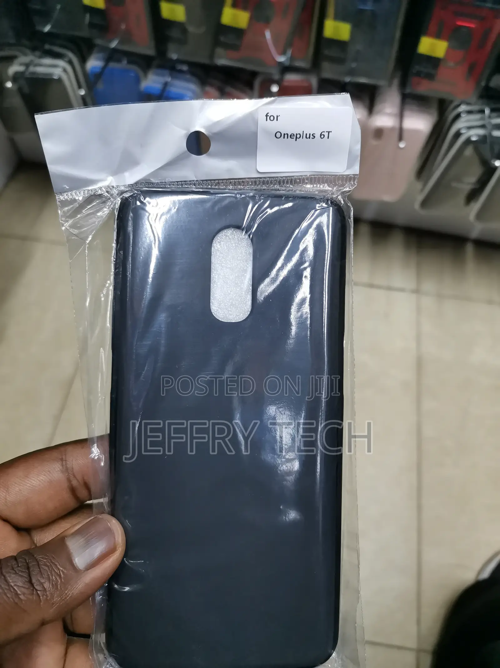 Oneplus 6T Soft Silicone Shockproof Back Case-Black