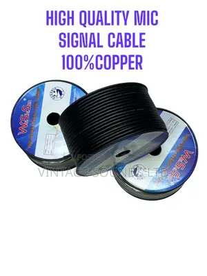 MIC / SIGNAL CABLE 100% Copper 80m ( BLACK COLOR)