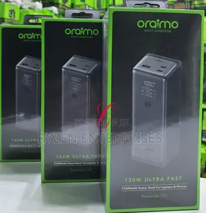 Oraimo Powerjet 27,600mah 130W Ultra Fast Power Bank
