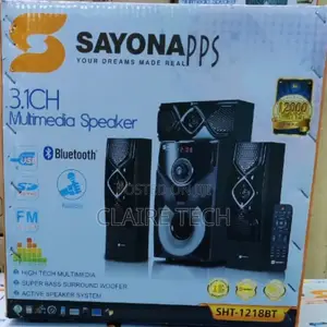 *Sayona Woofer 3.1 12000w SHT 1218 Home Theater System