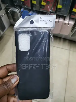 Soft Silicone Shockproof Cover for Oneplus 8t-Black