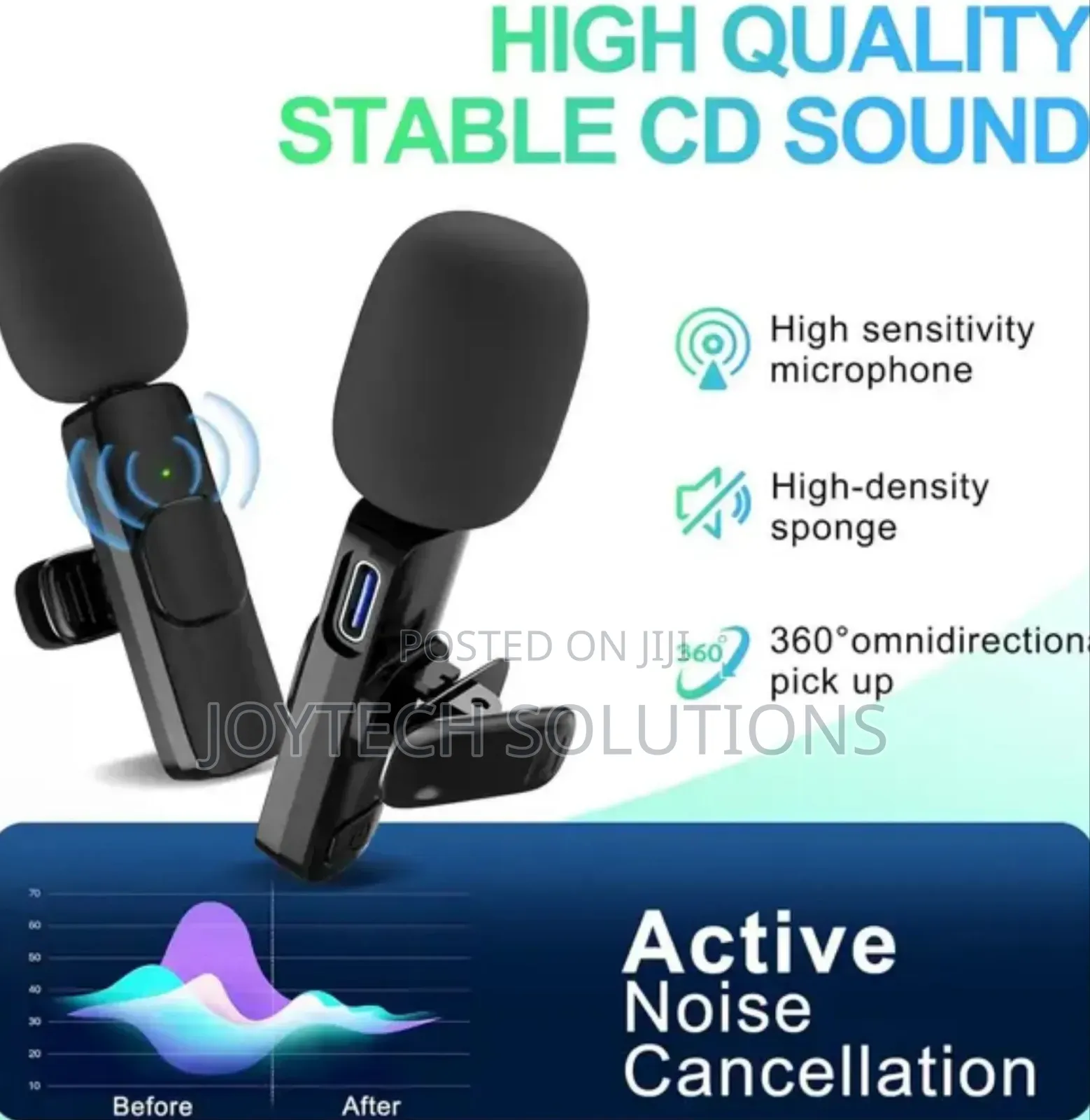 Noise Cancellation Lapel Microphone
