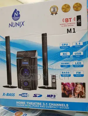 Nunix M1 3.1 Mini Home Theatre System °°