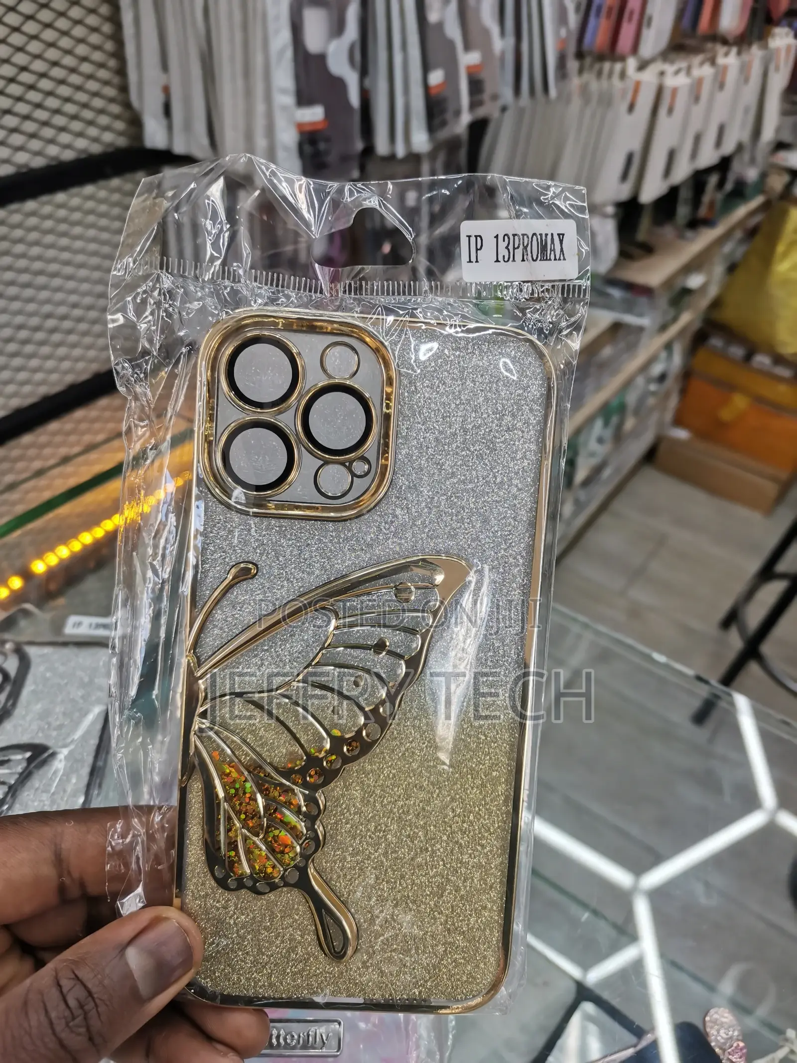 iPhone 13 Pro Max Case With Luxury Glitter Cute Butterfly