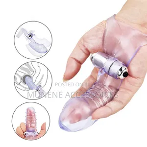 Finger Sleeve Vibrator G Spot Clitt Massager Stim Sex Toy