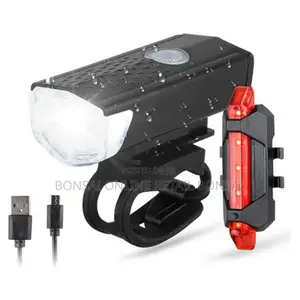 Bike Headlight Taillight Night Riding Safety Set Bike Light