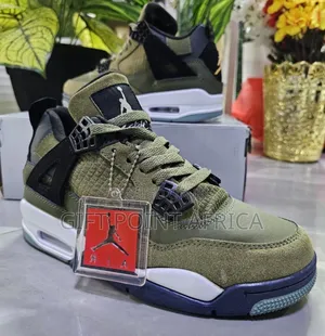 Jordan 4 Olive Green Sneakers