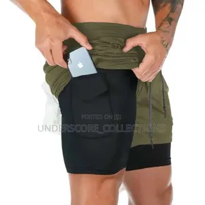 Quick Dry Gym Athletic Workout Shorts With Pocket