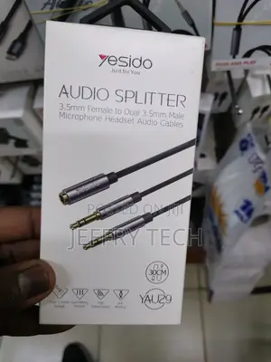 3.5mm Female to Dual Male Headphone Mic Splitter Cable (3.5m