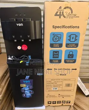 Von Water Dispenser 3 Taps Black
