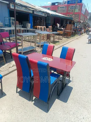 Executive Restaurant Sets, Blue and Red